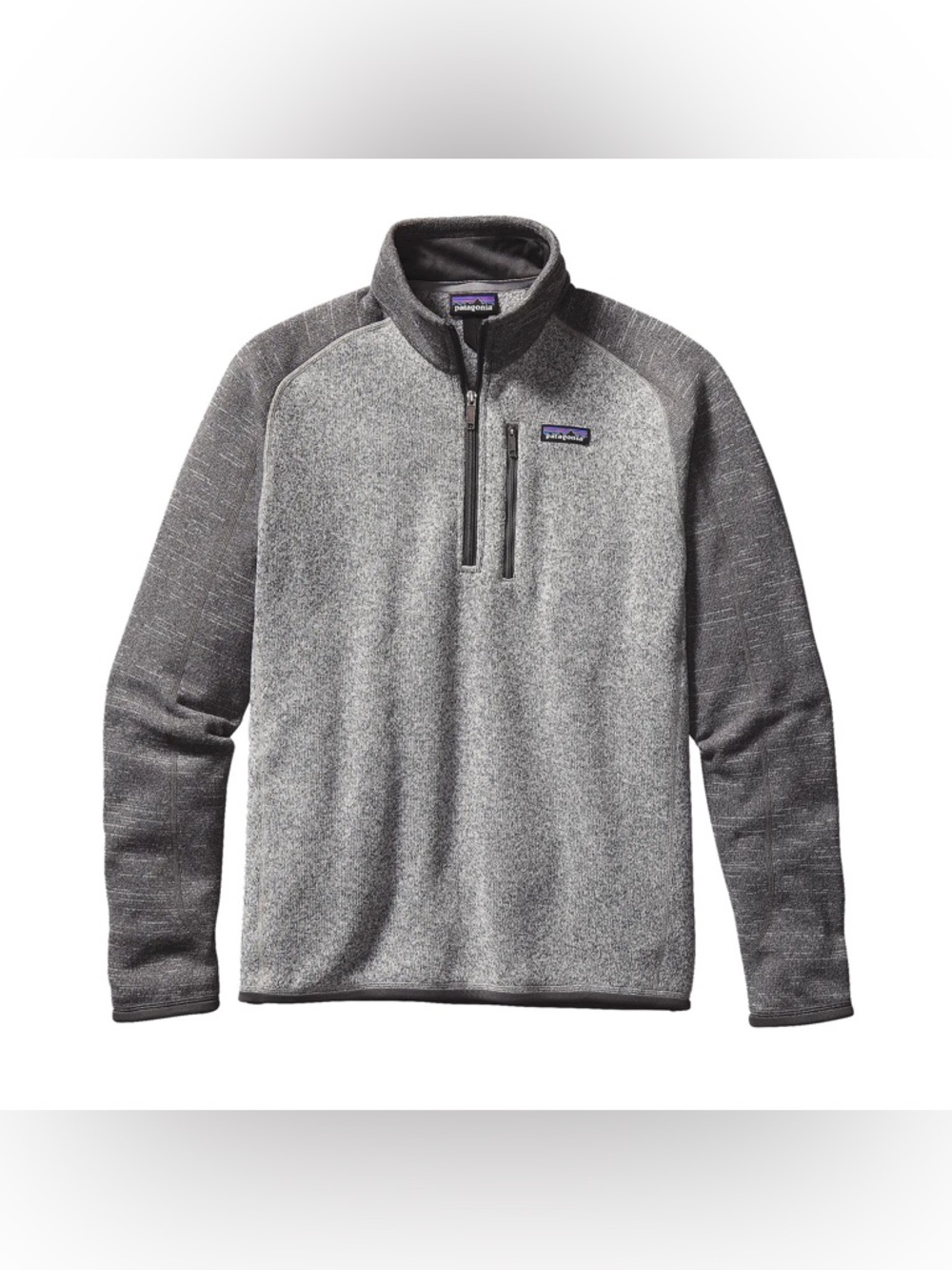 LIGHTLY WORN Patagonia Men’s Better Sweater 1/4 Zip Fleece Nickel W/Forge Grey